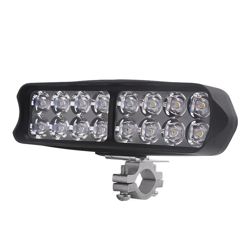 12V60V射灯改装LED大强光摩托车透镜灯泡外置灯超亮电动车流氓灯