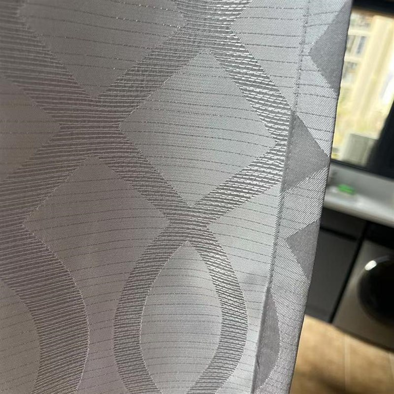 特价清仓出口外贸尾料提花成品窗帘挂钩式半遮光卧室阳台客厅窗帘
