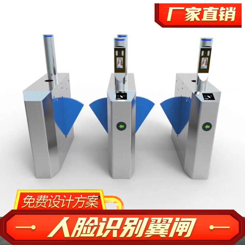 智能桥式防撞摆闸机学校门禁系统社区电动车闸门翼闸机人行通栅栏