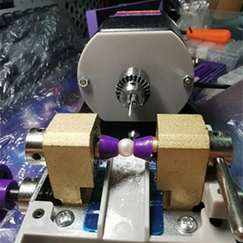 佛珠打孔机圆珠珍珠打眼机木珠钻孔器蜜蜡桃核迷你家用小型高精度