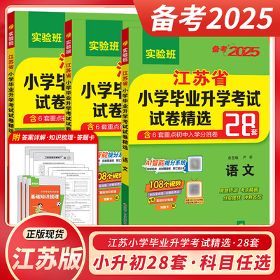 江苏省小升初考试试卷精选28套