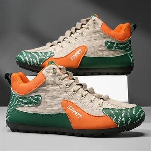 塔弗森男b装专营店秋冬男鞋一脚蹬高筒大尺码皮面防水防滑软底格