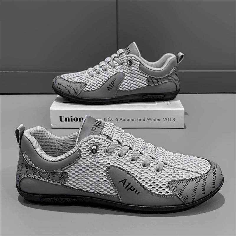 合昌鞋铺1夏季男款透气薄款百搭轻便防滑一脚蹬休闲运动开