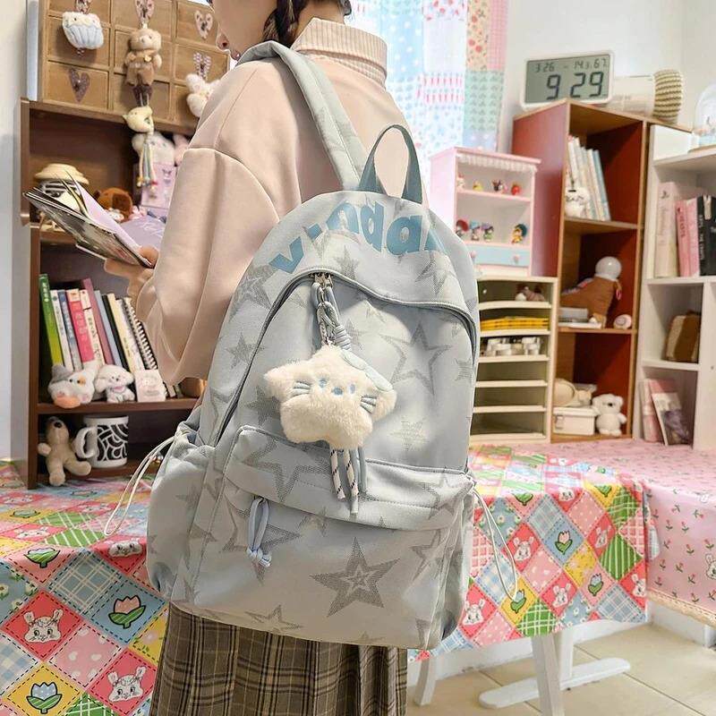 2金阙甄选2026女孩双肩包大容量高颜值轻便学生书包简约百搭背