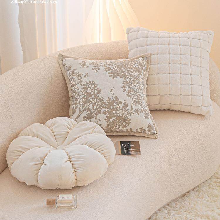 法式高级感抱枕沙发客厅靠枕靠背枕套枕芯可拆洗酒店飘窗靠垫简约
