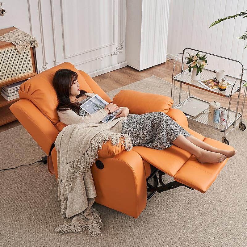 头等太空沙发舱单人电动按摩午休懒人布艺沙发躺椅多功能休闲摇椅