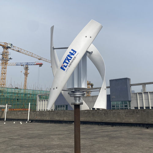 屋顶X型离网风光发电系统垂直风力发电机组600w垂直轴风力发电机