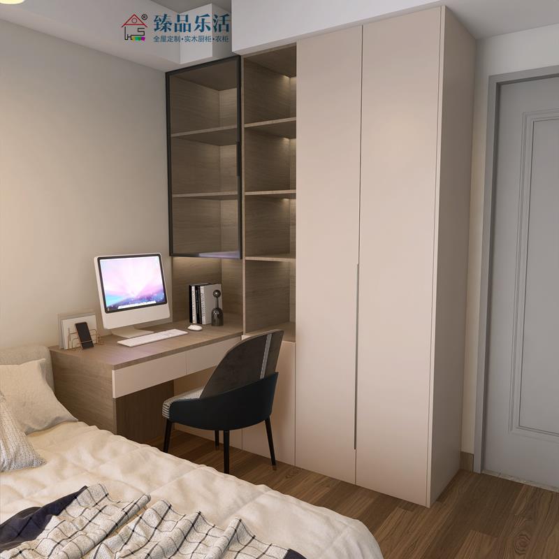 万华禾香板衣柜全屋定制走入式衣帽间多层板整体家具卧室柜子定做