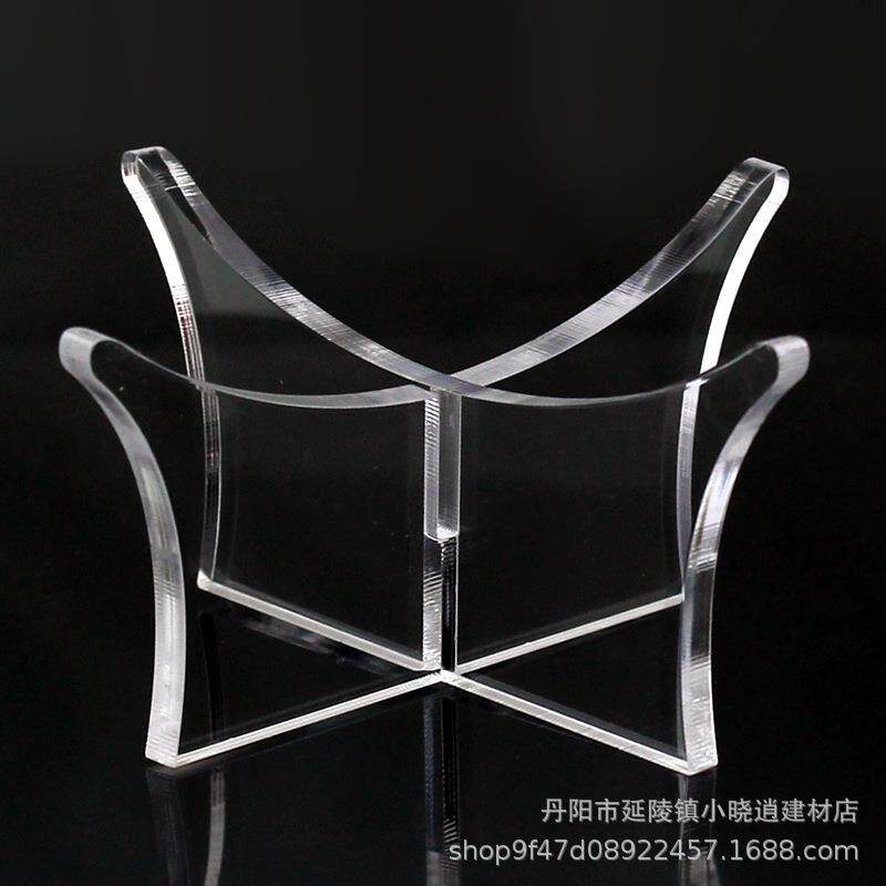 球托底座足球排球篮球托架球展示架体育用品店透明亚克力球类底座