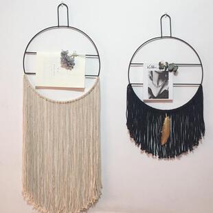 简爱 壁毯 ins北欧风挂毯手工编织客厅房间墙面装 饰画名宿软装