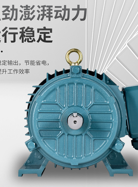 三相电机Y112M-4 4KW/1.5/2.2/YE3-132M-4 7.5KW全铜国标马达380V