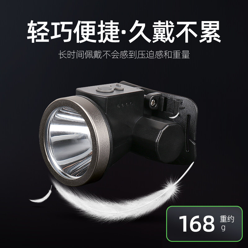 雅尼612S头灯强光充电超亮超长续航小号矿灯头戴式手电筒钓鱼轻便