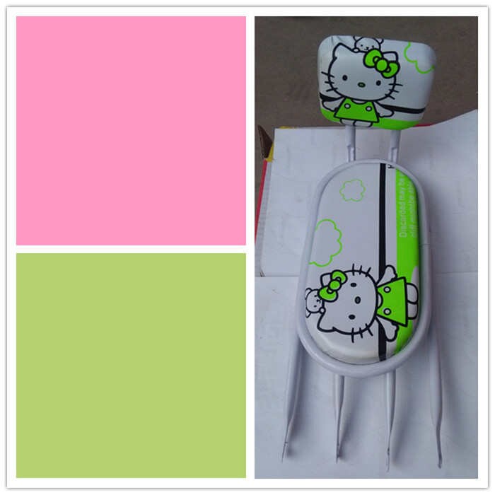 儿童自行车后座架 14寸公主车山地车通用后尾架带靠背卡通后货架