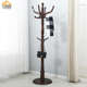 包邮 创意挂衣架衣架办公室 家具加粗 卧室立式 简约实木衣帽架落地式
