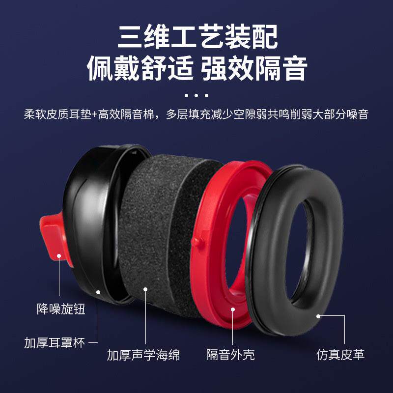 零听强力隔音耳罩防噪音睡觉睡眠专用宿舍降噪超强神器静音耳机