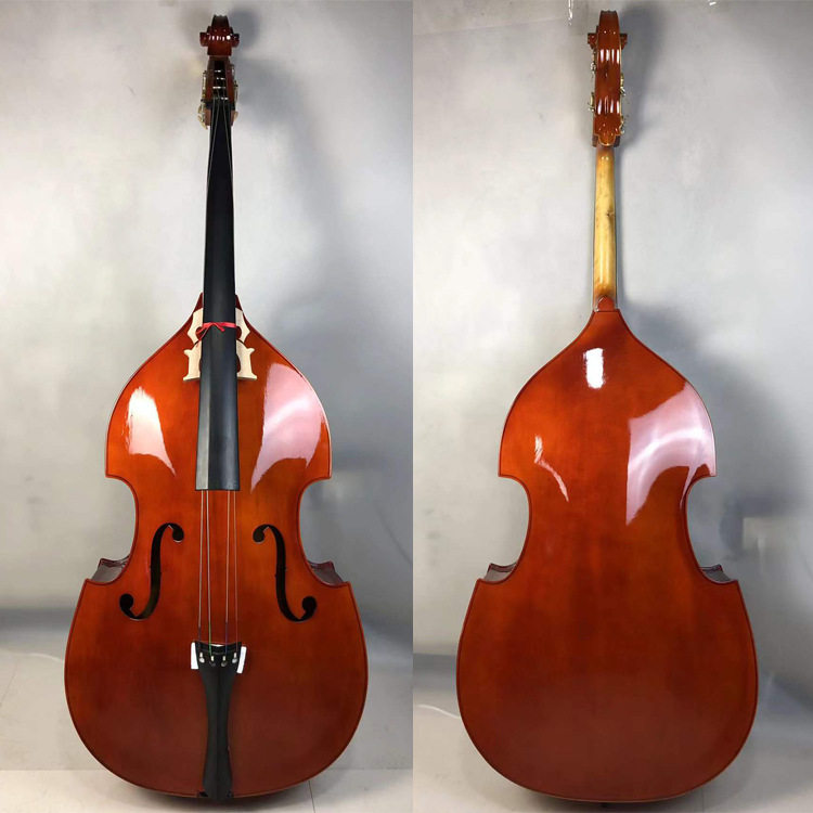 原声木质低音提琴倍大提琴大贝司Double bass包边制作工艺