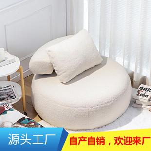 网红轻奢风懒人沙发卧室榻榻米小户型休闲阳台客厅飘窗单人沙发椅
