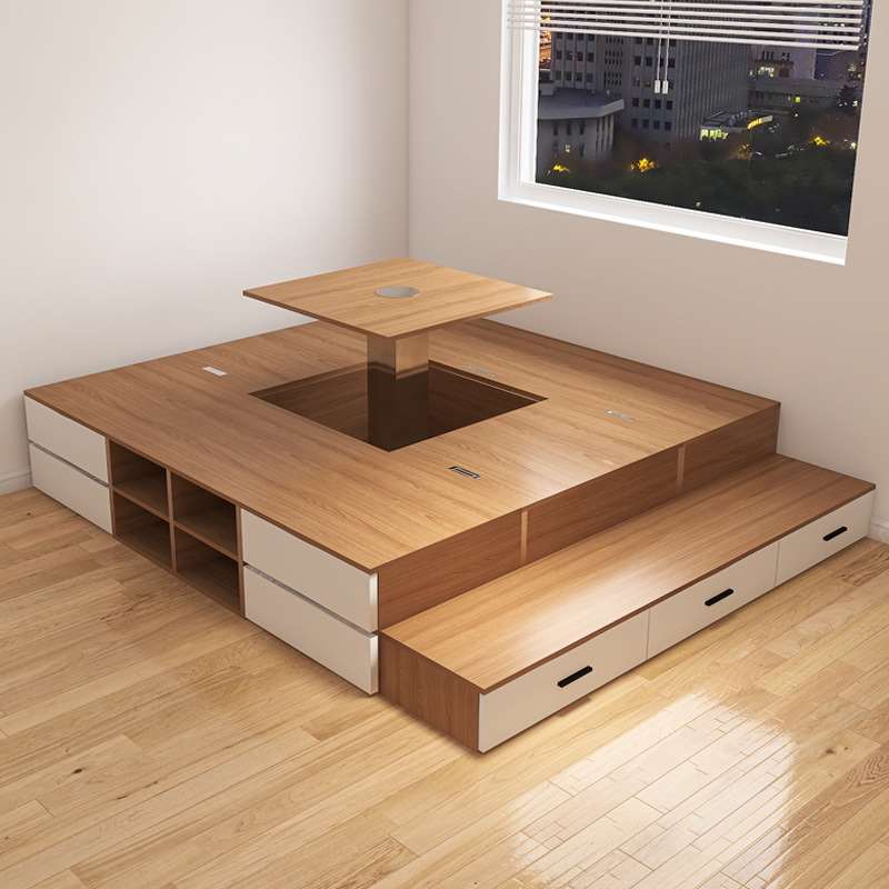 塌塌米床衣柜一体魔方地踏飘窗拼接加宽箱体床储物一半飘窗一新品