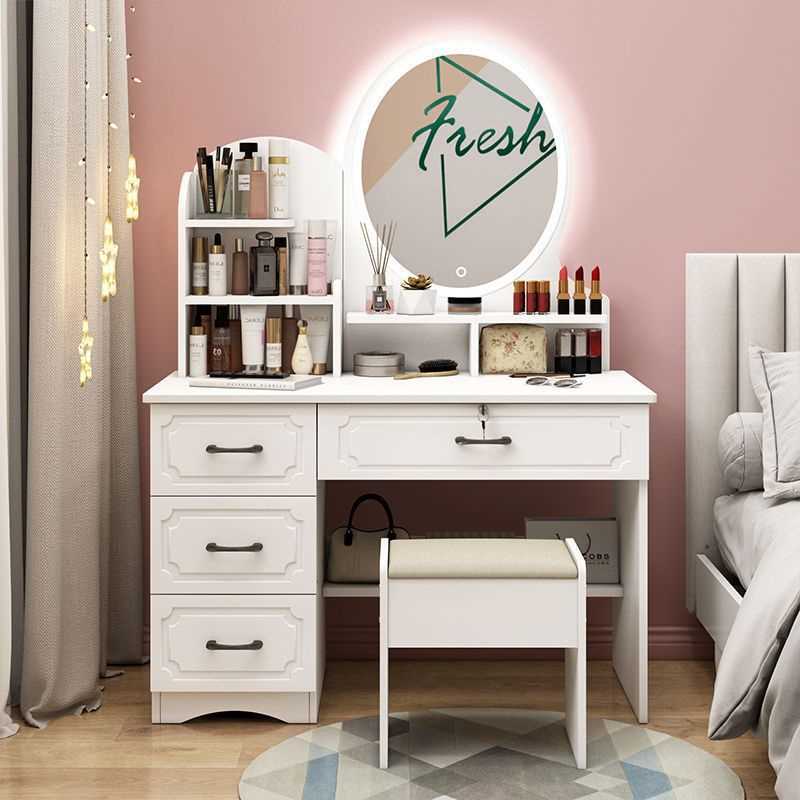 梳妆台卧室网红化妆桌小户型现代迷你梳妆台柜经济型简易化妆QDF