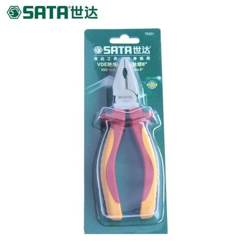 （） VDE绝缘耐压钢丝钳6寸 70331