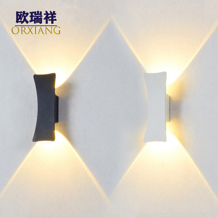 壁灯户外防水led双头创意别墅庭院卧室阳台民宿酒店墙上装饰壁灯