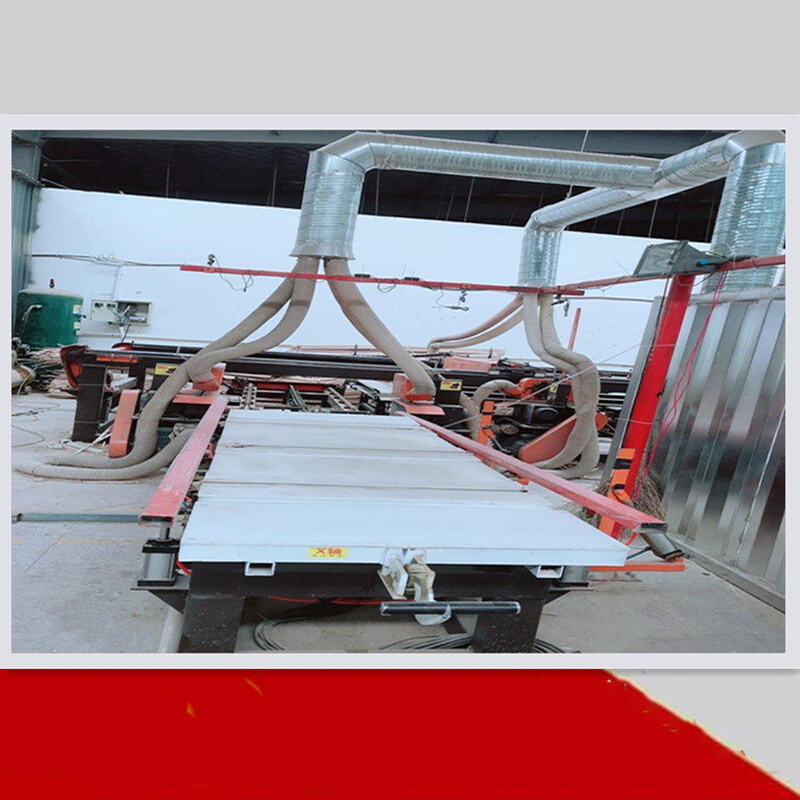 外墙保温板硅酸钙板四边切割锯 红外线自动推板 木门四边锯