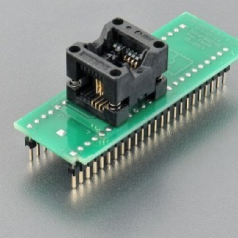 DIL8W/SOIC8ZIF150milSFlash-1aELNEC烧写座IC测试座转换座连接器