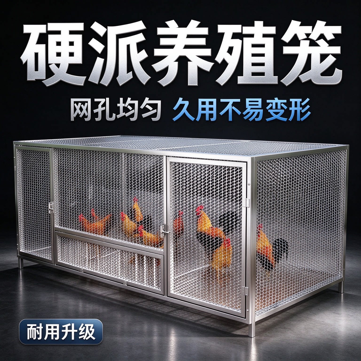 室外大型加密铁丝网可组装鸡笼