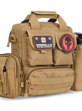 户外军迷高级战术单肩包休闲男斜挎包多功能通勤机能邮差包手提包