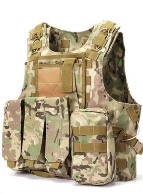 户外钢丝战术背心多功能防刺服CS野外真人训练马甲两栖轻量化装备