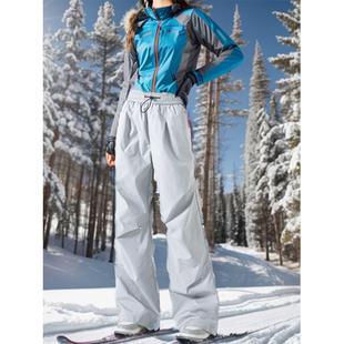 东北抗寒零下40度裤子女冬季加绒防水三合一冲锋裤加厚保暖滑雪裤