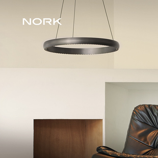 诺克卡地亚客厅吊灯现代设计师圆环形餐厅卧室意式极简别墅大厅