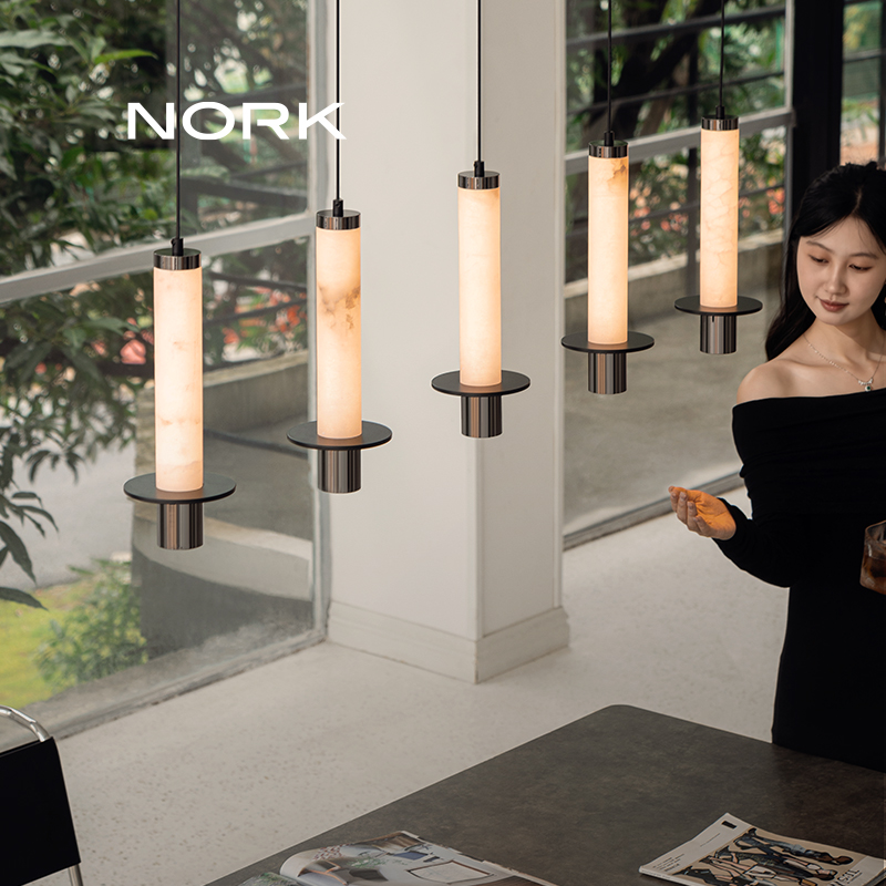 诺克锦云2025新款云石餐厅吊灯