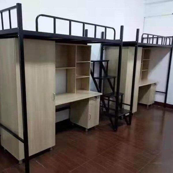 双层铁床学生高低双人铁架子床上下铺铁架床员工宿舍工地单人铁床