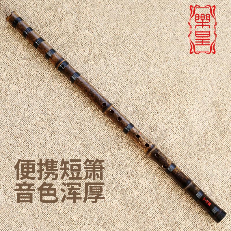 丁治国紫竹特制短箫 专业演奏级洞箫 八孔初学者乐器 G调紫竹洞箫