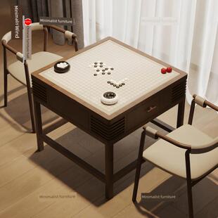 新型中式实木棋牌桌椅组合棋盘双面棋社棋牌桌训练桌