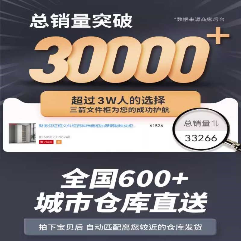 财务凭证柜文件柜资料柜档案柜加厚钢制铁皮柜办公室会计储物柜子