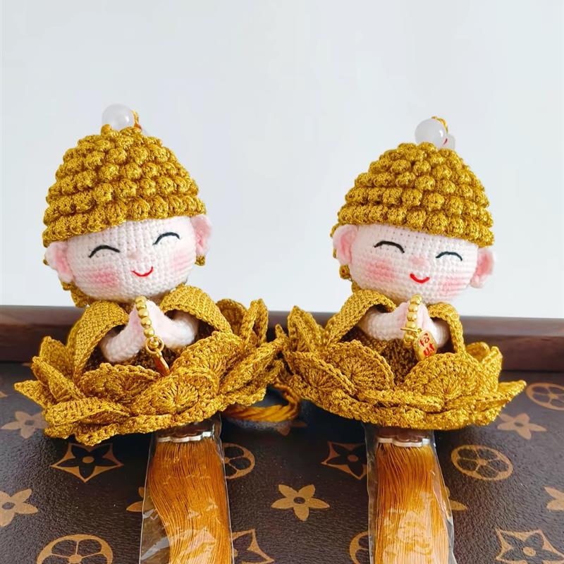 金线莲花小佛成品发货汽车挂件