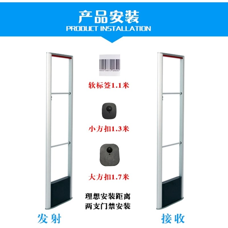 射频防盗器服装安检门超市天线 线化妆品门商场防盗门禁