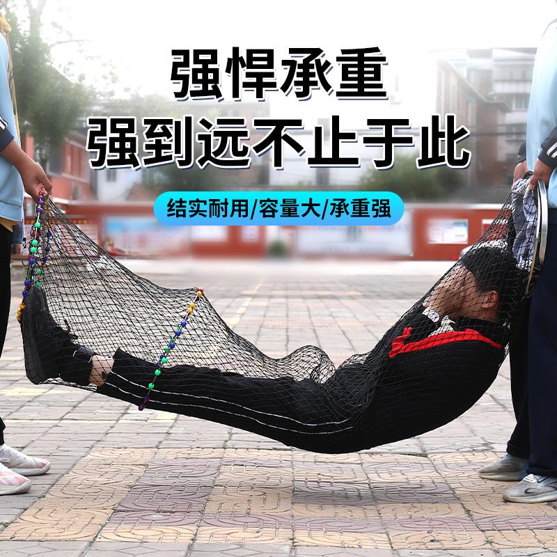 新款黑坑专用鱼护网钢圈加厚速干防挂编织大力马渔户渔护装鱼网袋