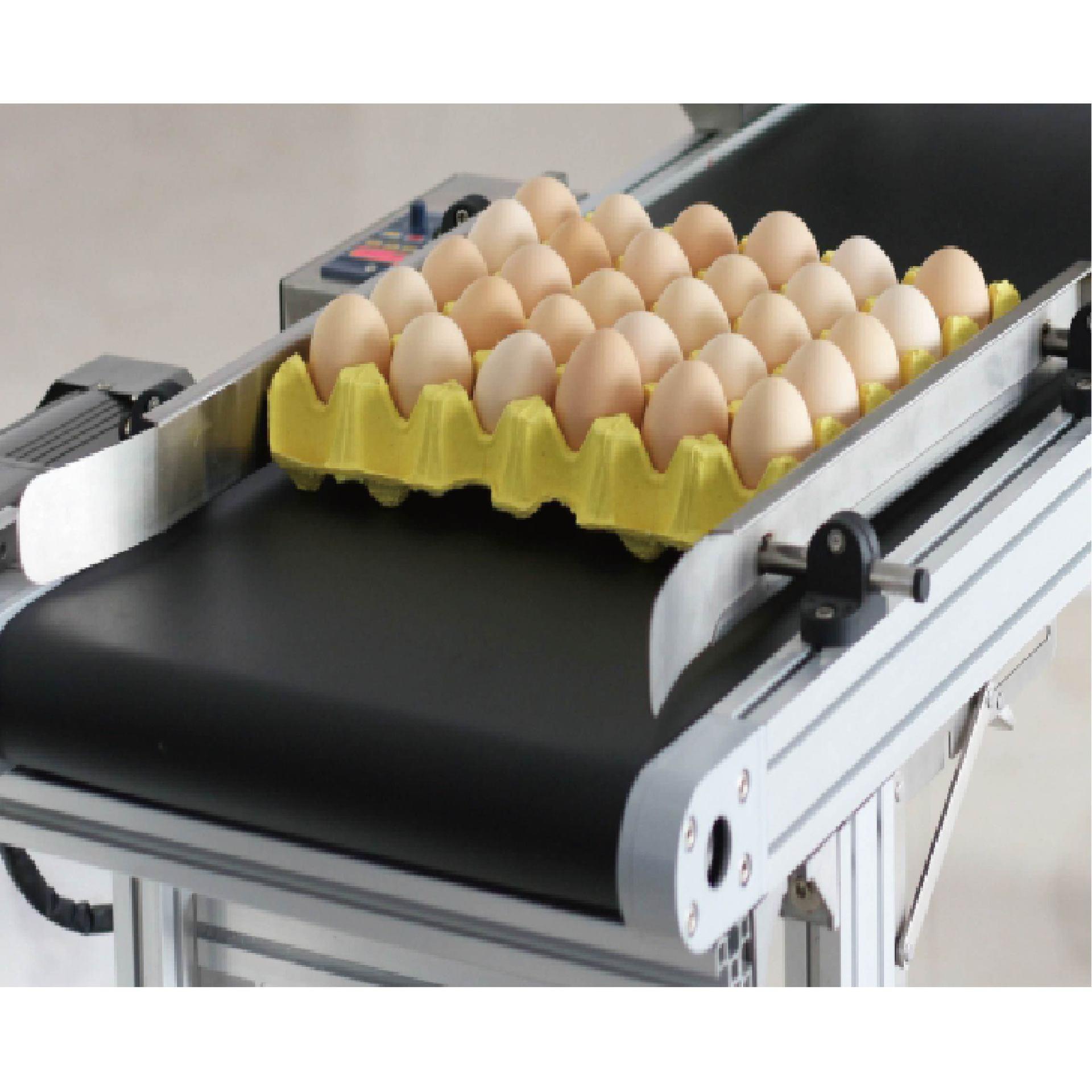 整盘鸡蛋一次性六喷头油墨喷码机器智能软件触摸屏操作喷码机器