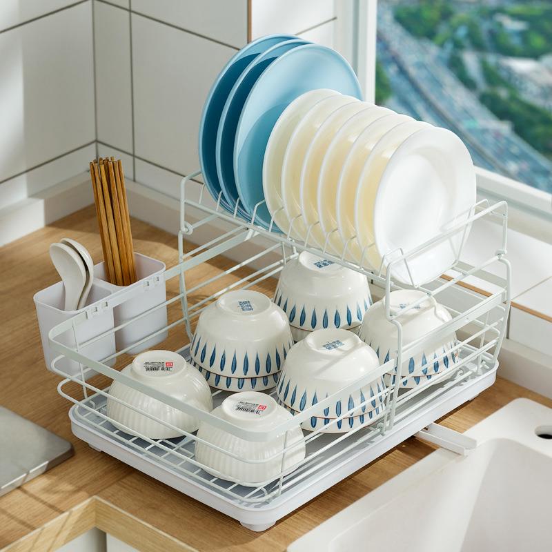 家用厨房沥水碗架台面碗柜滤水置物架收纳篮碗碟沥水篮放碗筷餐具