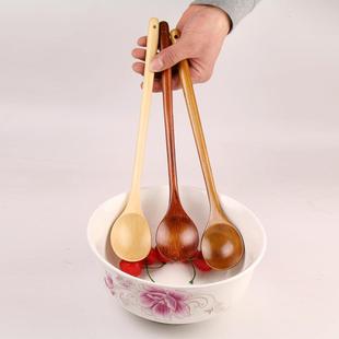 酱汤吃饭 长柄木勺搅拌料理加长烹饪勺子辅食木质奶锅翻炒隔热韩式