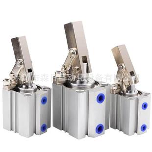 63气动夹紧摇臂压紧空压夹具气缸下压ALC JGL杠杆气缸25