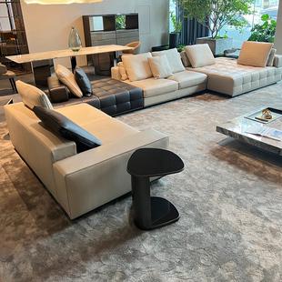 吉斯家具劳伦斯高端头层纳帕牛皮质意式极简真皮沙发客厅轻奢转角