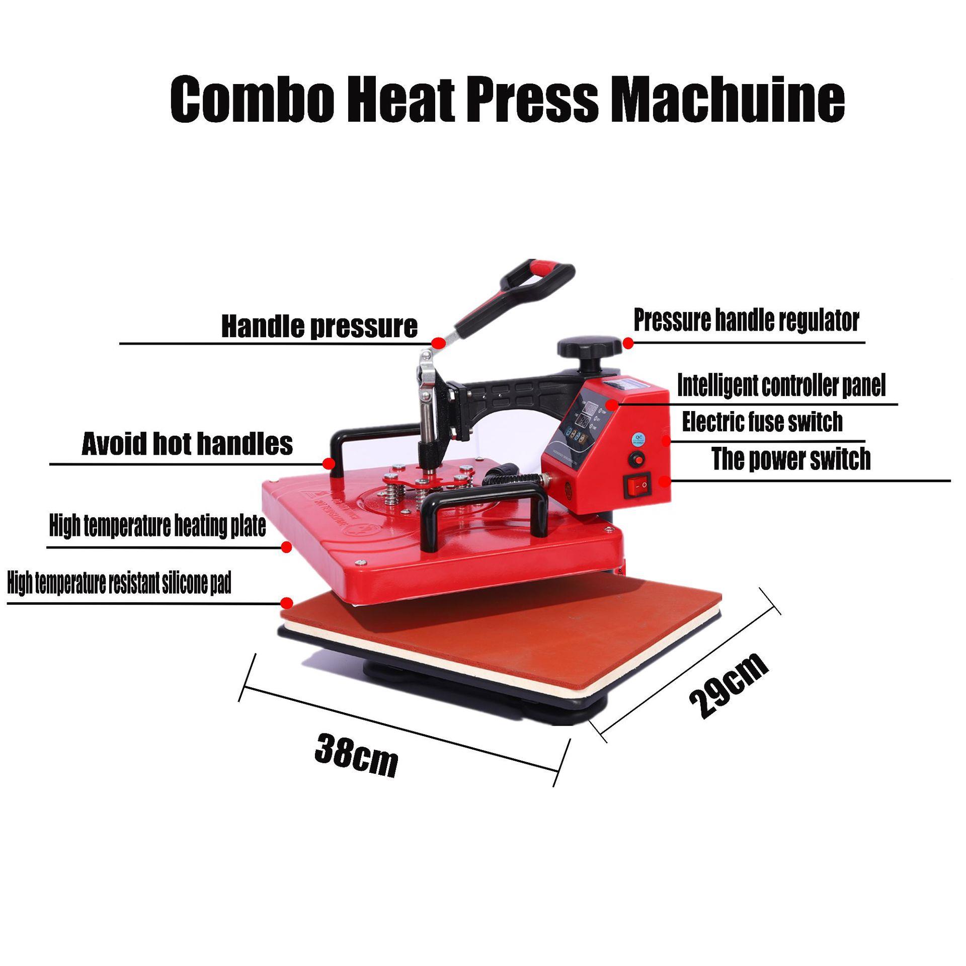 2机938*cm烫画 多功能热SIF转印机t转印机恤五合一烫画机 包邮