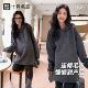 宽松显瘦中长款 十月名裳孕妇装 毛衣秋冬季 连帽针织套头外出上衣