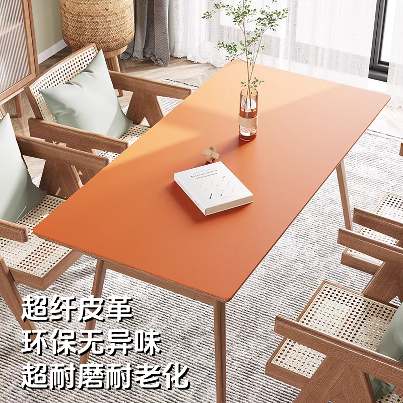 轻奢超纤皮革全屋定制桌垫高级耐脏隔热垫茶几免洗桌垫餐垫桌布
