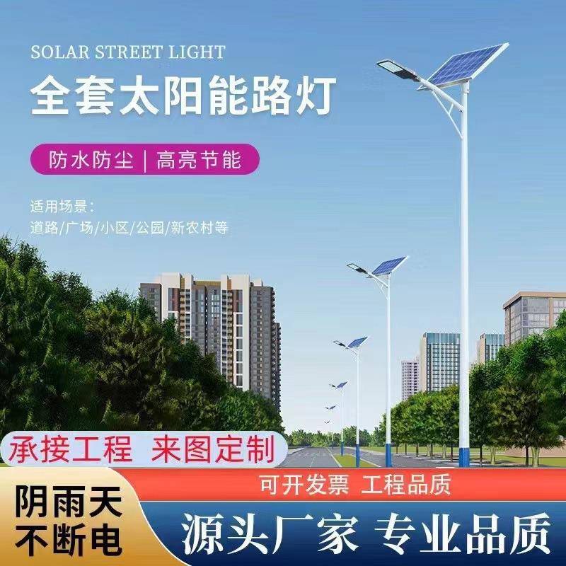 现代简约质优6米30W太阳能路灯美丽新农村LED大功率路灯厂家可定