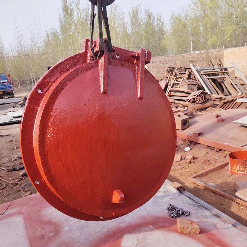 厂家供应铸铁拍门防倒灌污水管道止水钢制塑料拍门玻璃钢拍门